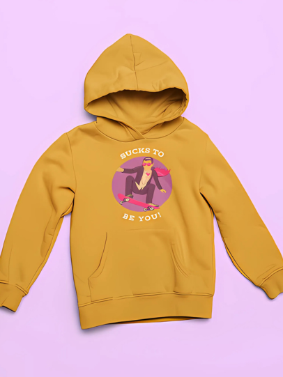 Woman in comfortable hoodie