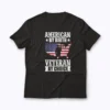 American By Birth Veteran By Choice US Flag T-shirt