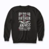 Any Man Can Be Father Badass Single Dad sweatshirt with high‑quality print