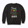Autism Family Matching Awareness Sweatshirt showcasing coordinated family artwork