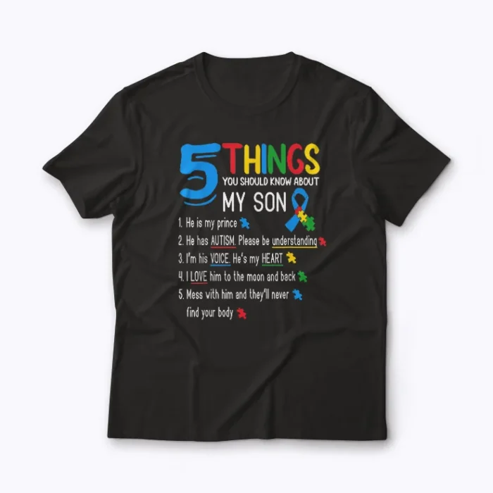 Autism Parents Kids Awareness T-shirt featuring a vibrant supportive design