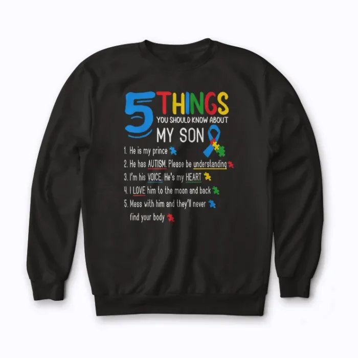 Autism Parents Kids Awareness Sweatshirt with high‑quality fit and supportive message