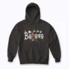 Believe Christmas Santa Claus Reindeer Candy Cane Xmas Hoodie featuring holiday graphics