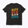 Best Dog Dad Ever Vintage T-shirt with retro dog dad graphic
