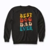 Best Dog Dad Ever Vintage Sweatshirt with classic retro graphic