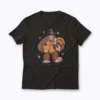 Bigfoot Pilgrim Turkey T-shirt with festive design