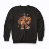 Bigfoot Pilgrim Turkey sweatshirt with holiday graphic print