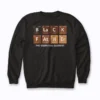 Black Father Essential Element Sweatshirt displaying a proud fatherhood graphic.