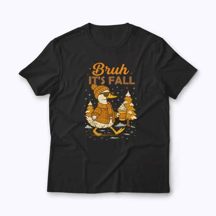 Bruh Its Fall Goose Pumpkin Spice Thanksgiving shirt with autumn-themed design