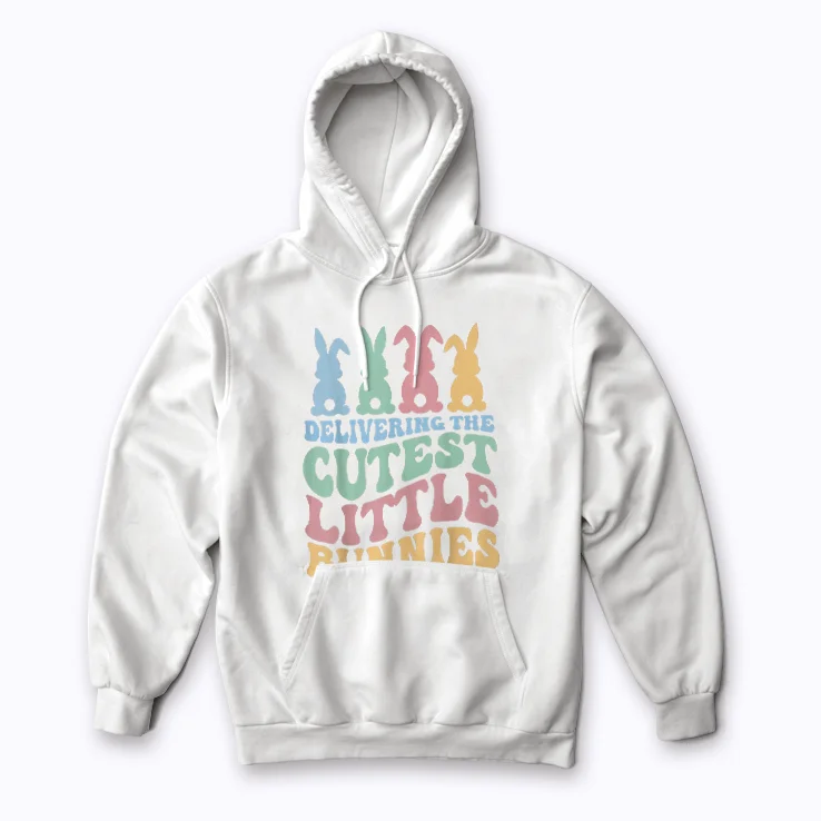 Caring For Tiny Labor And Delivery Bunnies hoodie for compassionate warmth