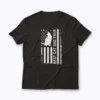 Cat Dad US Flag Fathers Day T-shirt featuring a patriotic design and cat dad flair