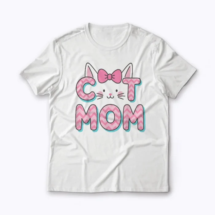 Cat Mom I Love My Cat Gift for Women Mothers Day T-shirt