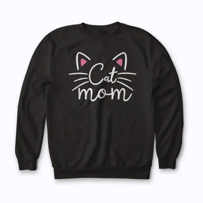 Cat Mom I Love My Cat Mothers Day Gift Women Sweatshirt