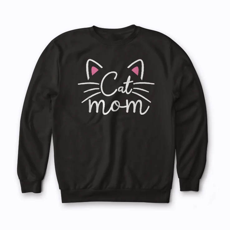 Cat Mom I Love My Cat Mothers Day Gift Women Sweatshirt