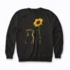 Cat Mom Sunflower Mothers Day Gift for Cat Lovers Sweatshirt