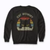 Cat Mommy Vintage Black Cat Mom Mothers Day Gift Sweatshirt