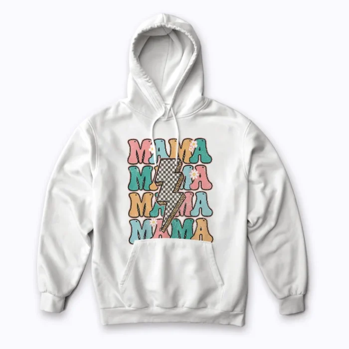 Checkered Mama Retro Mom Life Mothers Day Gift Hoodie