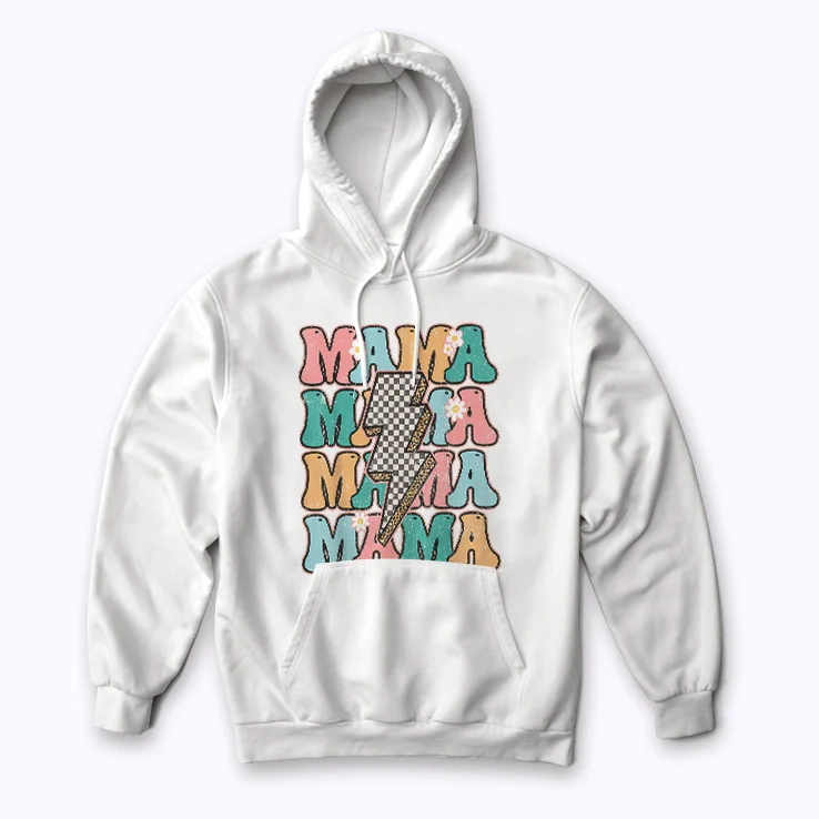 Checkered Mama Retro Mom Life Mothers Day Gift Hoodie