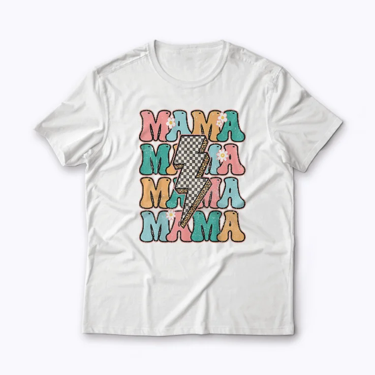 Checkered Mama Retro Mom Life Mothers Day Gift T-shirt