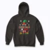 Christmas In July Costume Elf Sunglasses hoodie with cheerful elf sunglasses design