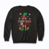 Christmas In July Costume Elf Sunglasses sweatshirt featuring quality elf sunglasses print