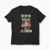 Christmas In July Palm Tree T-shirt with festive tropical design