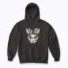 Cozy comfort: Cute Bunny Rabbit Face Leopard hoodie