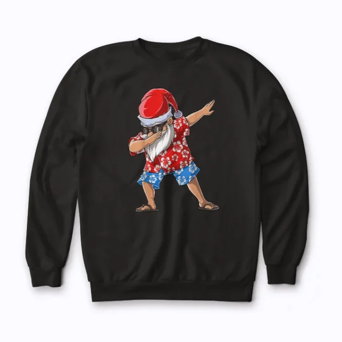 Dabbing Santa Christmas in July Sweatshirt with quality fit