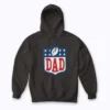 Dad American Football Birthday Family Matching Hoodie for cozy celebrations