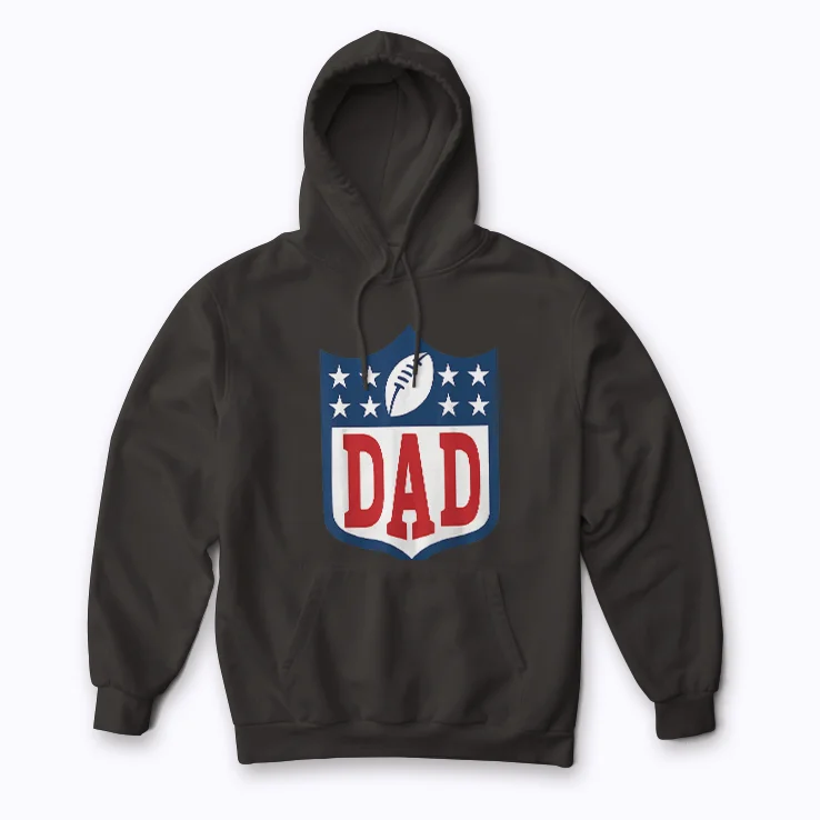 Dad American Football Birthday Family Matching Hoodie for cozy celebrations