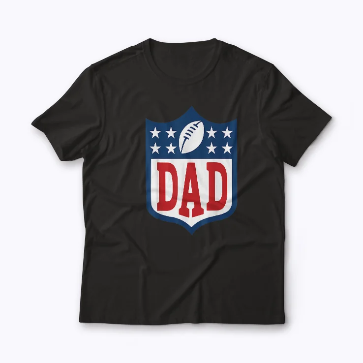 Dad American Football Birthday Family Matching T-shirt with bold football design