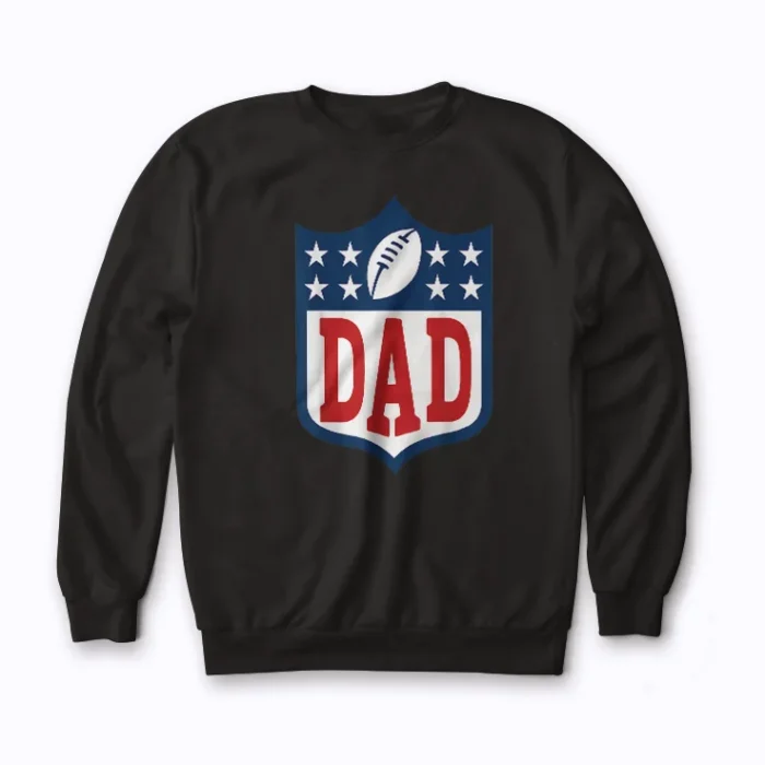 Dad American Birthday Family Matching Sweatshirt with football graphics