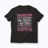 Daughter Of A Veteran Fathers Day Dad T-shirt design on soft cotton