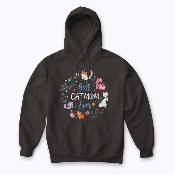 Disney Cat Mom Best Cat Mom Ever Mothers Day Gift Hoodie