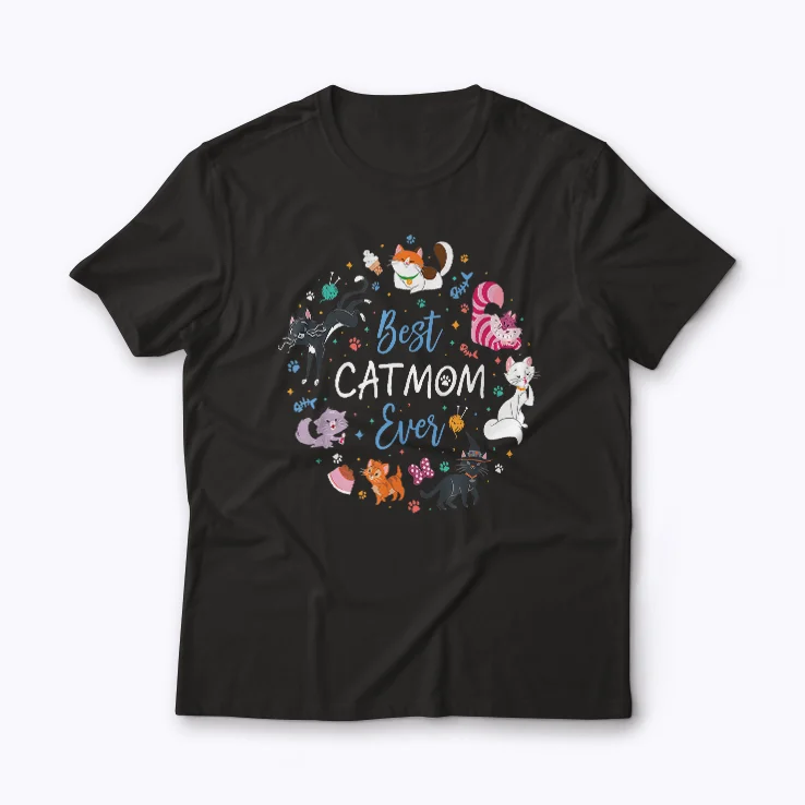 Disney Cat Mom Best Cat Mom Ever Mothers Day Gift T-shirt