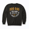 Dog Dad Myth Snack Dealer sweatshirt showcasing the snack dealer motif