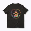 Dog Mom Puppy Love Paw Print Heart Tie Dye Gift T-shirt