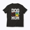 Dog Mom Vintage Distressed Funny Dog Paw Gift Women T-shirt