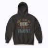 Dont I Look Too Young to Be A Grandpa Fathers day hoodie front design