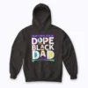 Dope Black Dad Father Hoodie on model