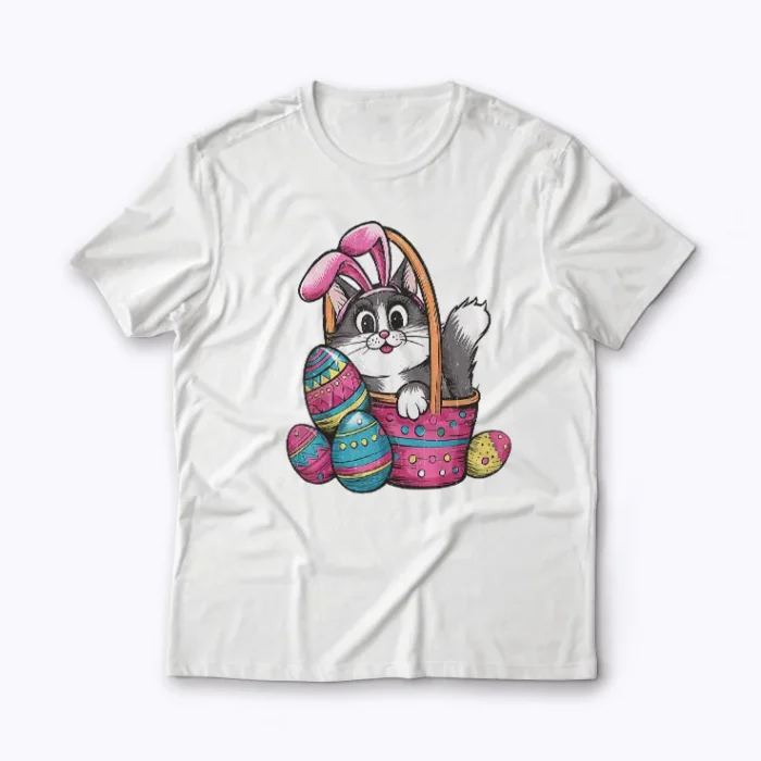Easter Day Cat Bunny Ears Eggs shirt for a festive look