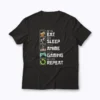 Eat Sleep Anime Gaming Repeat Kawaii Otaku T-shirt