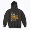 Eat Take Kids Sports Repeat Mom Dad Hoodie for comfortable family wear