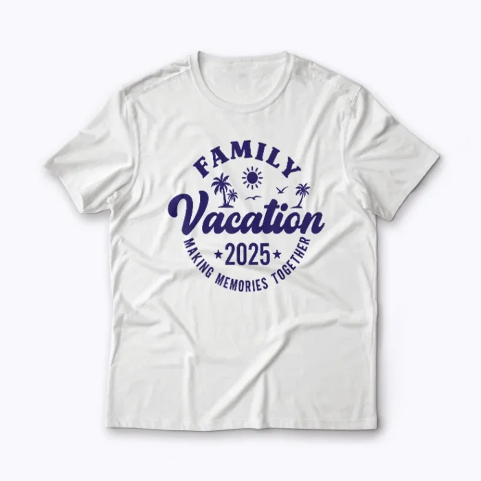 Family Reunion 2025 Vacation Matching Costume T-shirt for the whole family.