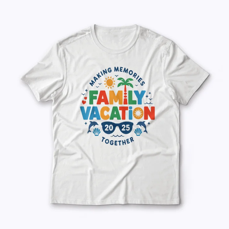Family Reunion 2025 Vacation Matching T-shirt for the whole family.