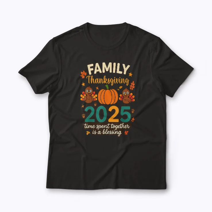 Family Thanksgiving 2025 Thanksgiving T-shirt for family holiday celebration
