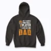 Fathers Day Football Player Dad American Sport Hoodie with comfortable fleece interior