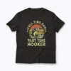 Fishing Part Time Hooker Funny Bass Dad T-shirt featuring a humorous bass design