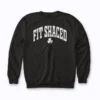 Fit Shaced Funny Irish Drinking St Patricks Day Shamrock Sweatshirt showcasing a festive shamrock print