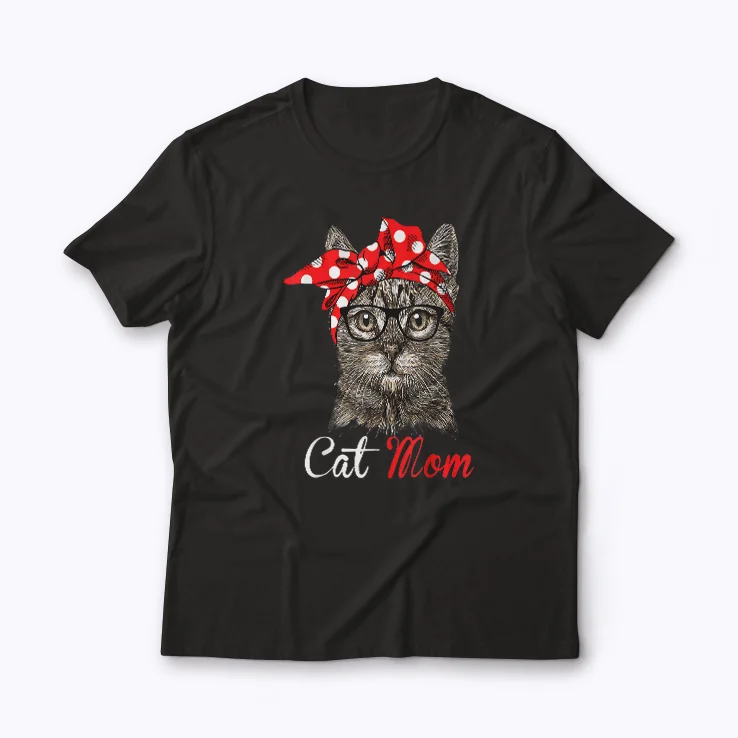 Funny Cat Mom Cat Lover Gift Mothers Day Women T-shirt